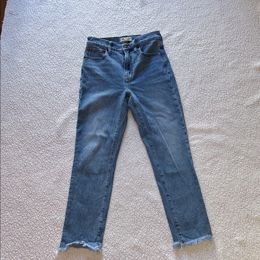 Madewell Sky Blue Ankle Jeans